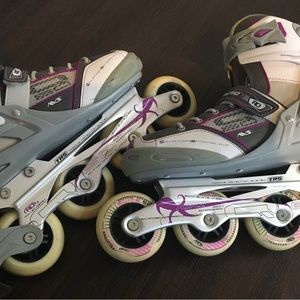 Women’s Roller Derby Aerio Q-60 Purple Gray Recreational Inline Skates Size 8